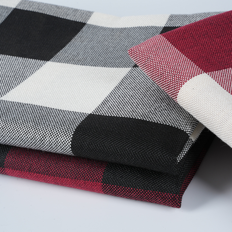 Vải lanh Polyester kẻ sọc 10 * 10