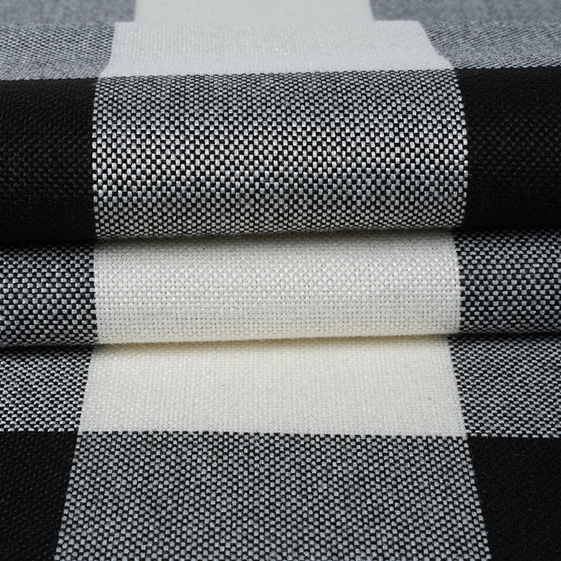 Vải lanh Polyester kẻ sọc 10 * 10